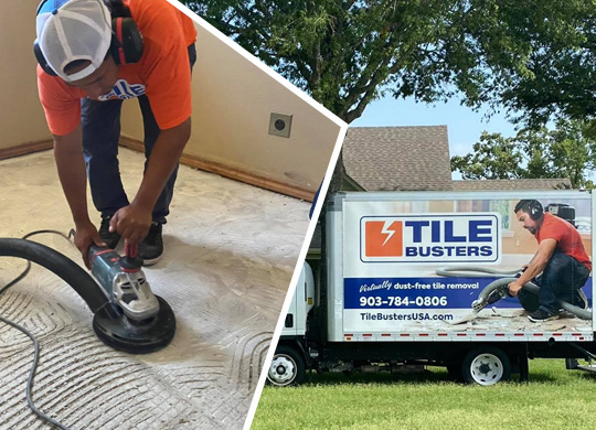 Dust free tile removal service
