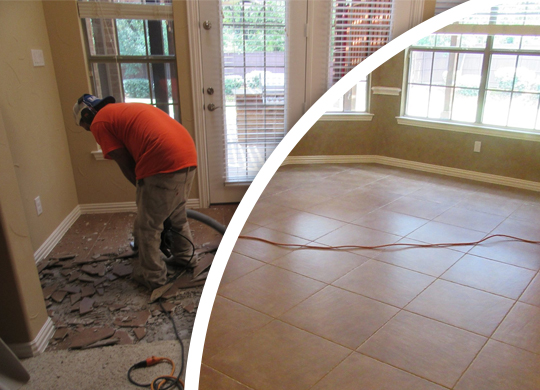 Professional tile removal service